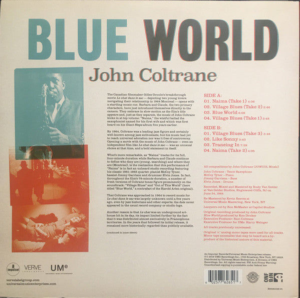 LP John Coltrane ‎– Blue World