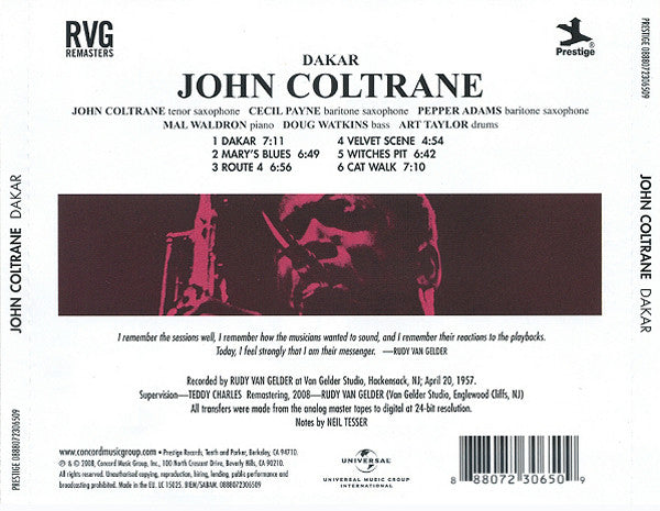 CD John Coltrane – Dakar