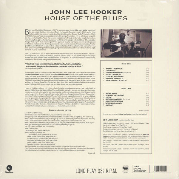 LP John Lee Hooker – House Of The Blues