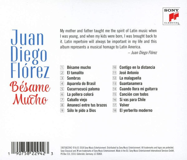 CD Juan Diego Florez – Bésame Mucho