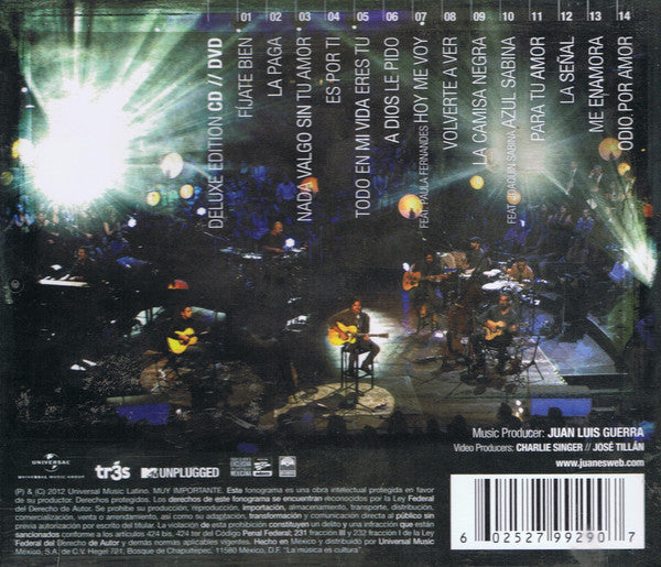 CD +DVD Deluxe Juanes – MTV Unplugged