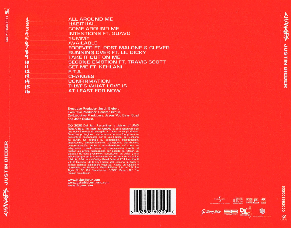 CD Justin Bieber - Changes