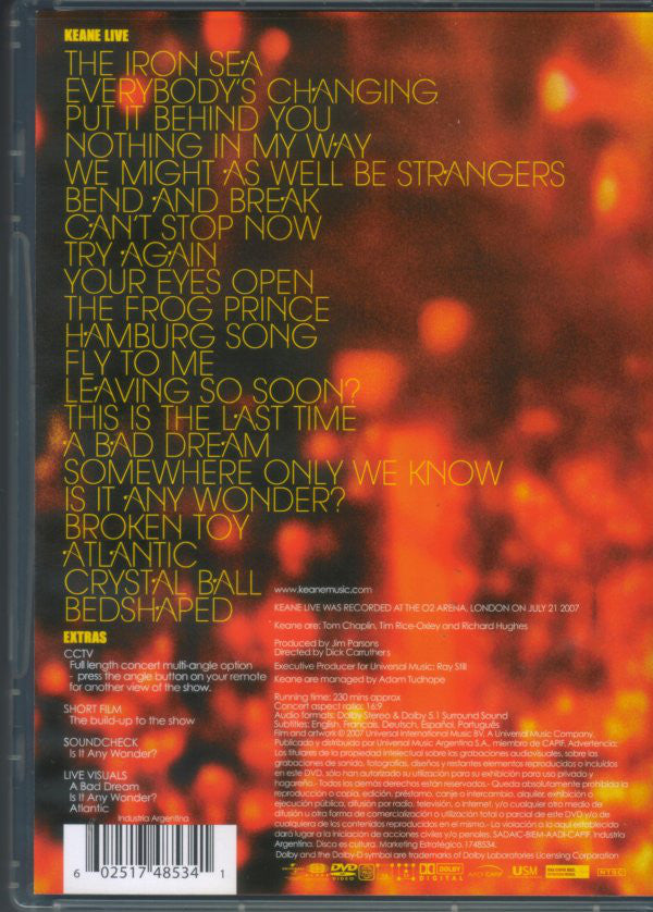 KEANE – LIVE / DVD