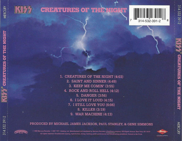 CD KISS – Creatures Of The Night