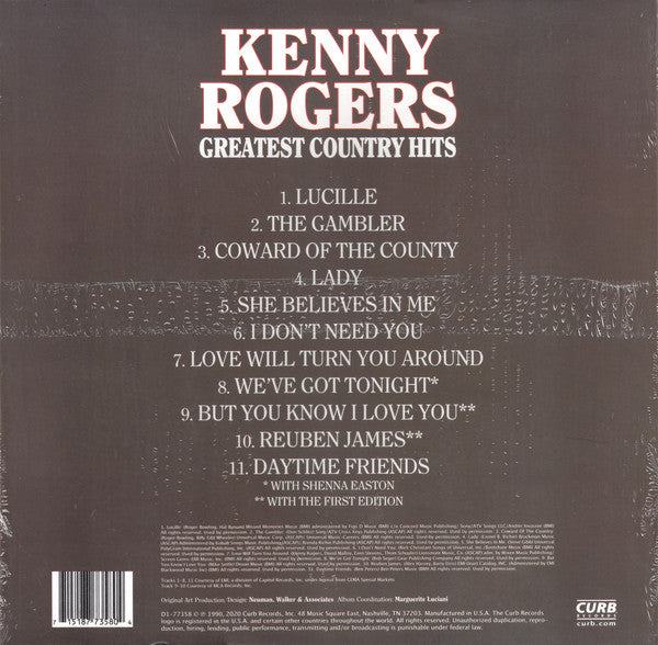 LP Kenny Rogers – Greatest Country Hits