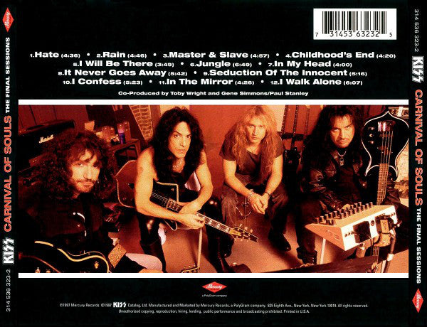CD Kiss – Carnival Of Souls: The Final Sessions