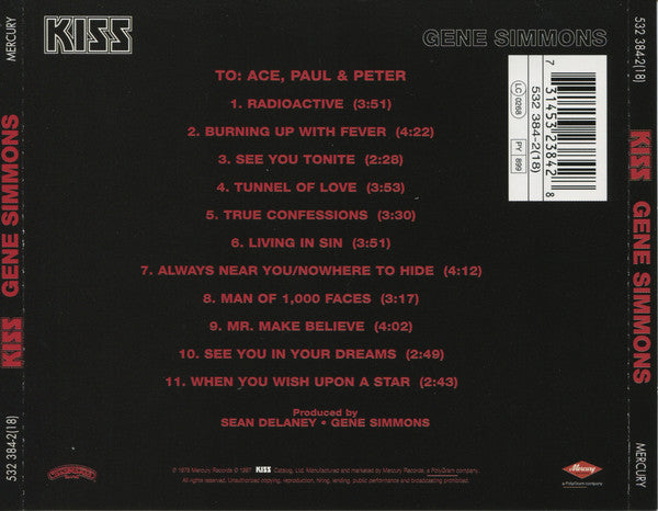 CD Kiss – Gene Simmons