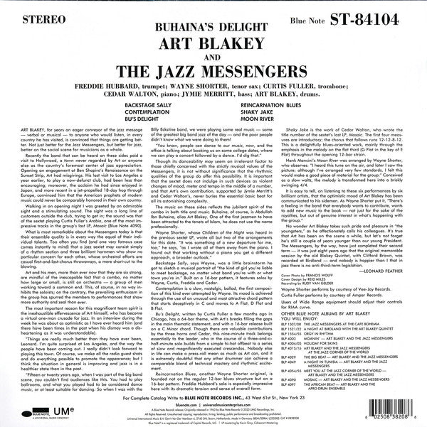LP Art Blakey & The Jazz Messengers – Buhaina's Delight