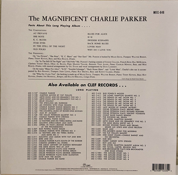 LP Charlie Parker – The Magnificent Charlie Parker
