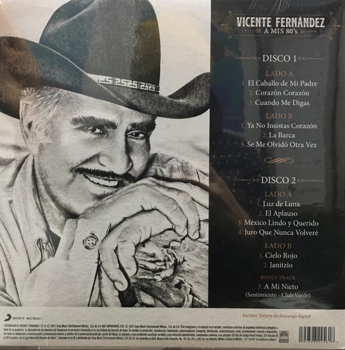 LP X2 Vicente Fernández - A mis 80's