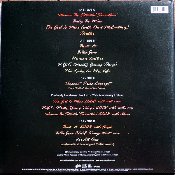 LP X2 Michael Jackson – Thriller 25