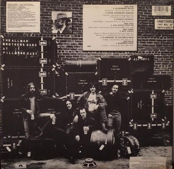 LP x2 The Allman Brothers Band – The Allman Brothers Band At Fillmore East