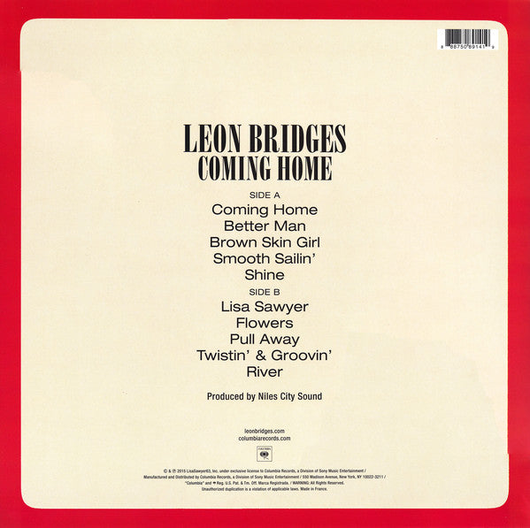 LP Leon Bridges – Coming Home