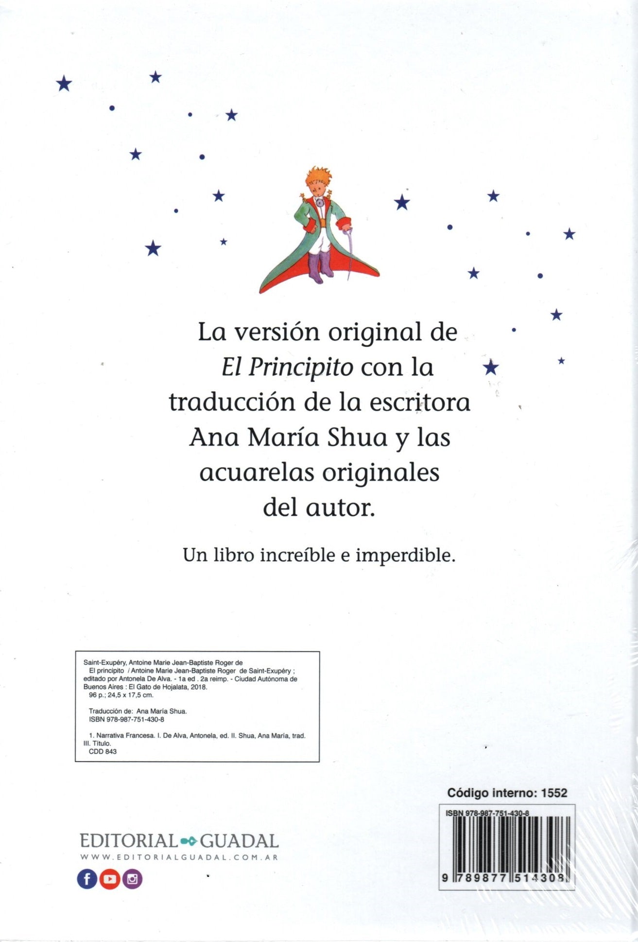 Libro Antoine de Saint -Exupéry - El Principito