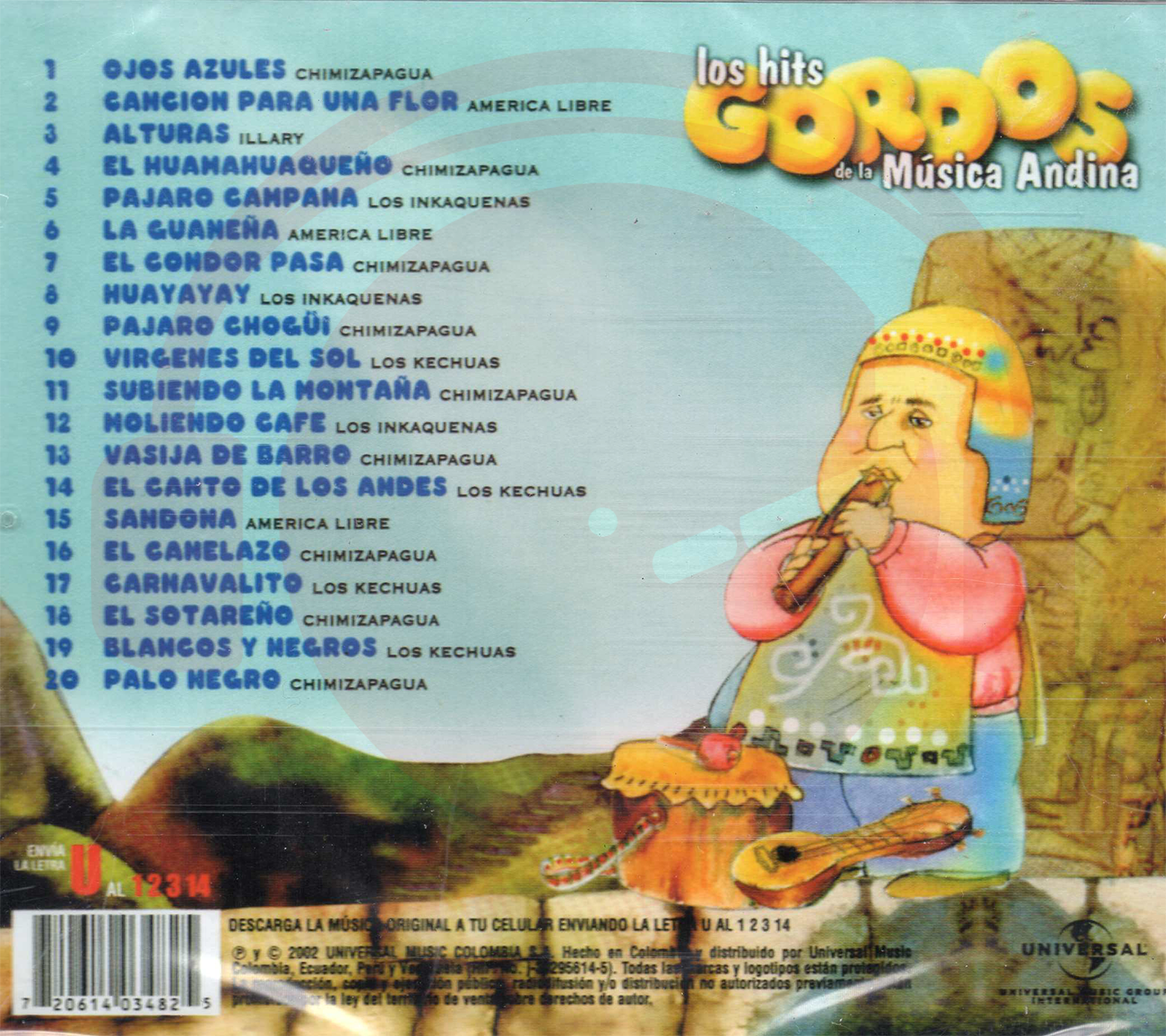 CD Los Hits Gordos De La Música Andina