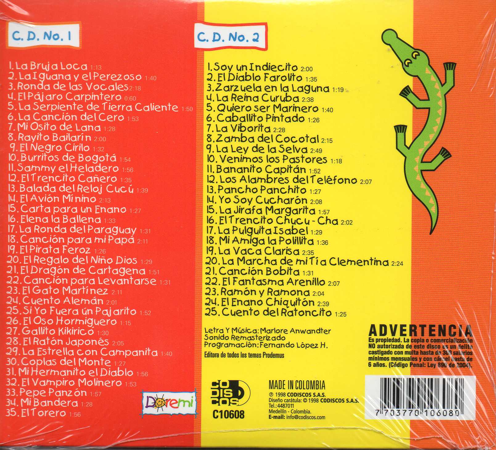 CDX2 Los 60 Mejores Canticuentos