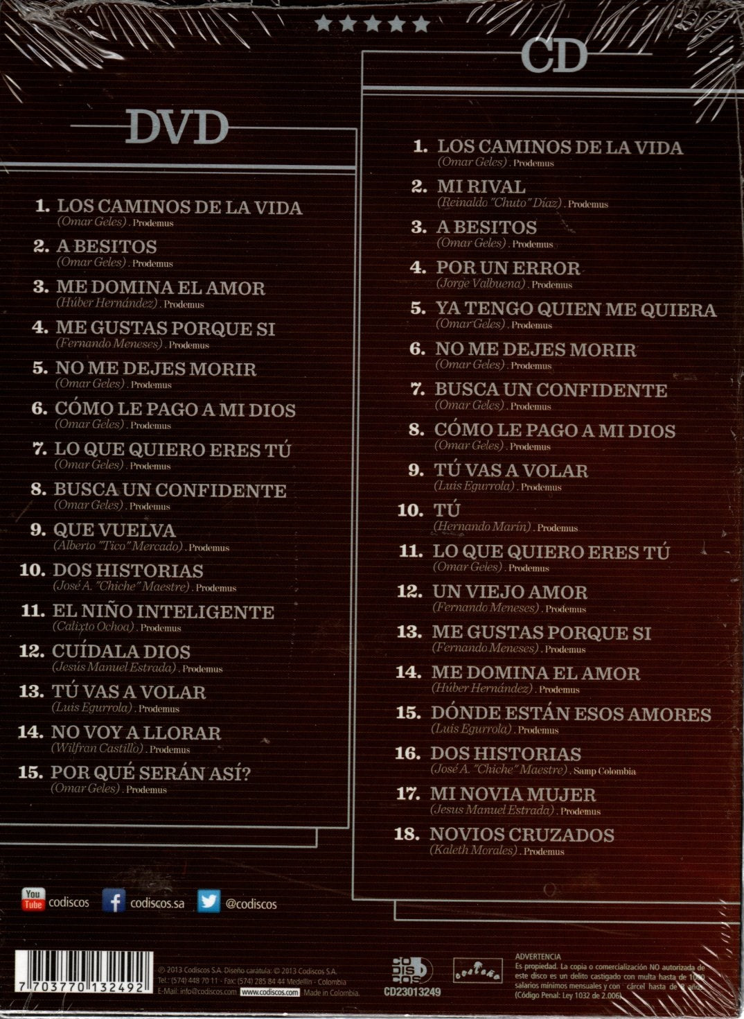 CD + DVD Los Diablitos - Todos Sus Exitos