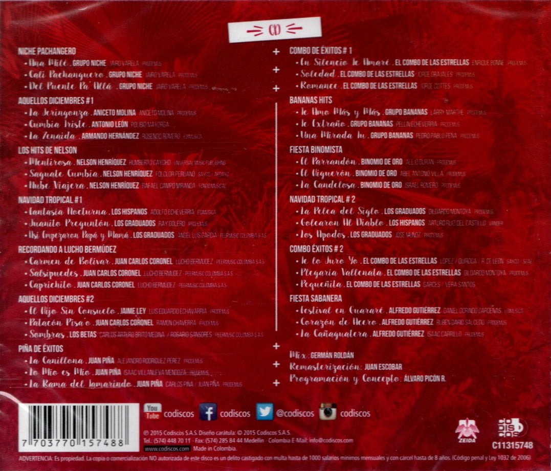 CD Los Más Bailados De Todos Los Tiempos