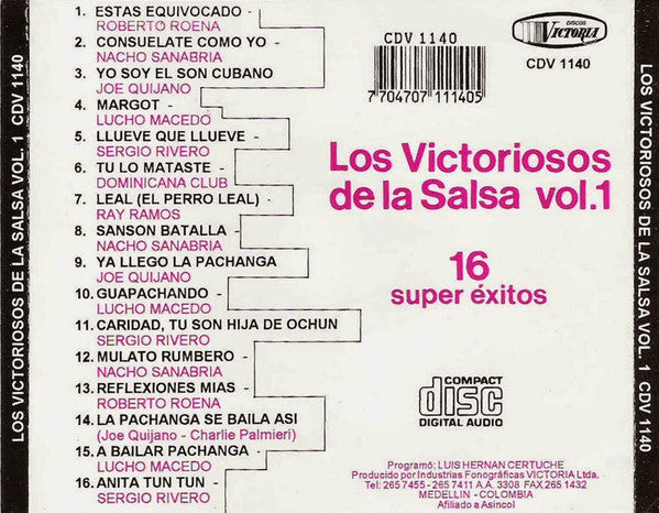 CD Los Victoriosos De La Salsa - Vol. 1 (16 Super Éxitos)