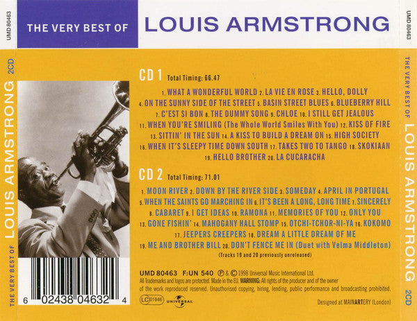 CDX2 Louis Armstrong – The Very Best Of Louis Armstrong