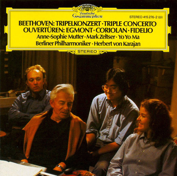 LP Ludwig van Beethoven - Anne-Sophie Mutter ∙ Mark Zeltser ∙ Yo Yo Ma* ∙ Berliner Philharmoniker ∙ Herbert von Karajan – Tripelkonzert • Triple Concerto