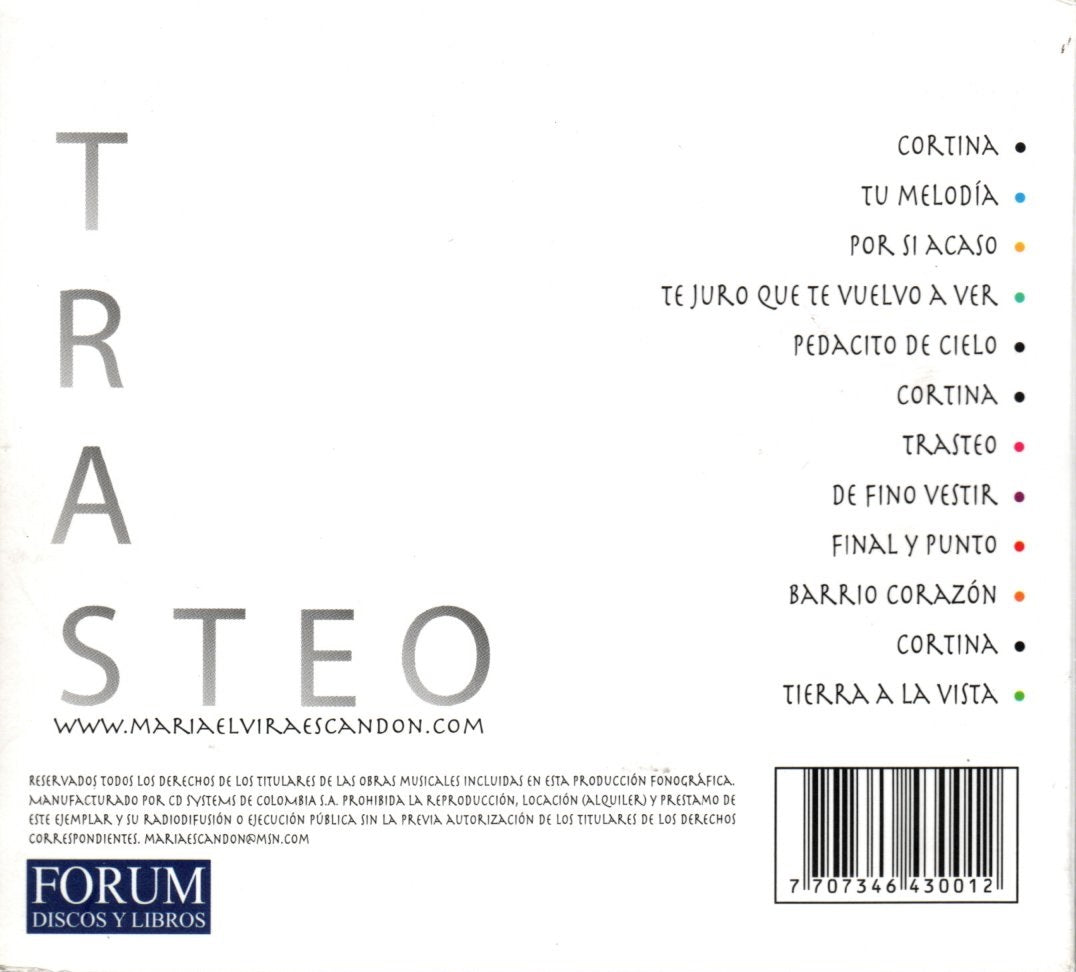 CD Maria Elvira Escandón - Trasteo