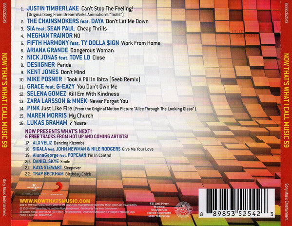 CD Various Universal Music Group – Now That's What I Call Music! 59