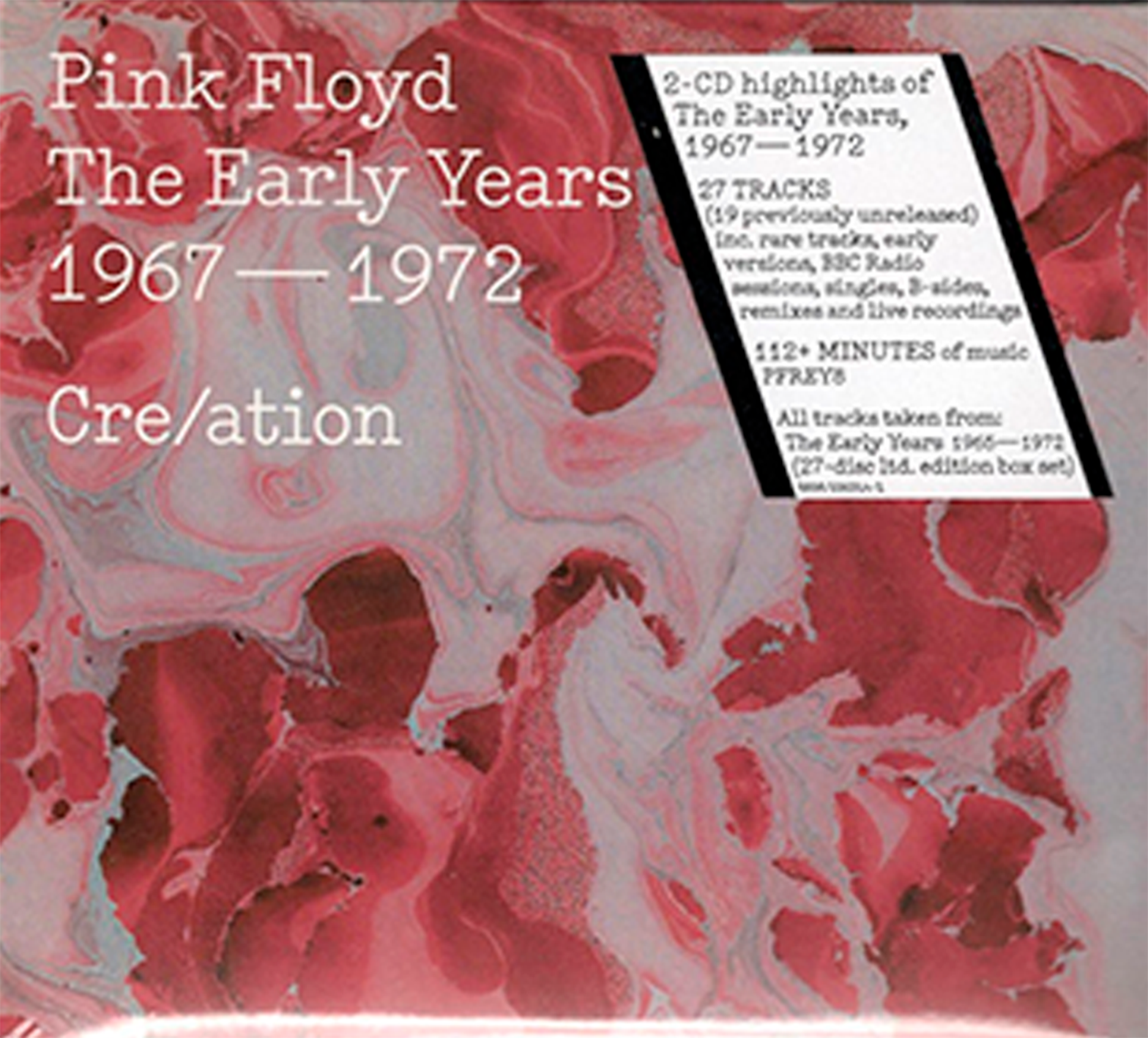 CDX2 P!nk Floyd - The Early Years 1967 - 1972. Cre/ation