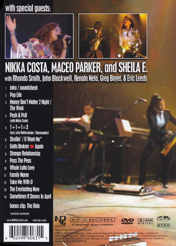 PRINCE – LIVE AT THE ALADDIN LAS VEGAS / DVD