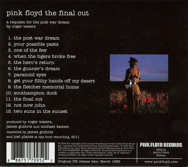 CD Pink Floyd – The Final Cut
