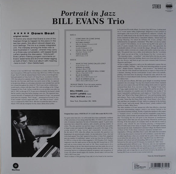 LP Bill Evans Trio* – Portrait In Jazz
