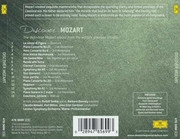 CD Mozart-Discover ... Mozart