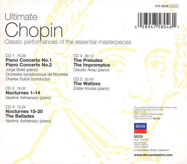 CDX5 Ultimate Chopin - The Essential Masterpieces