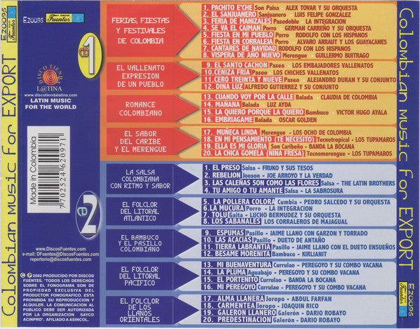 CD Discos Fuentes – Colombian Music For Export