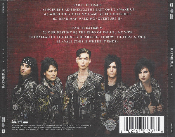 CD Black Veil Brides - Vale