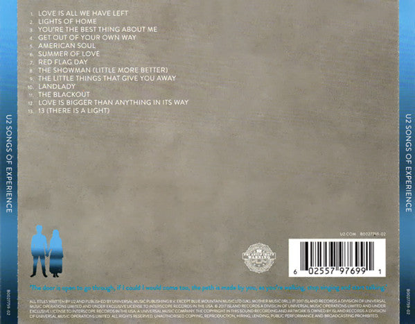 CD U2 – Songs Of Experience