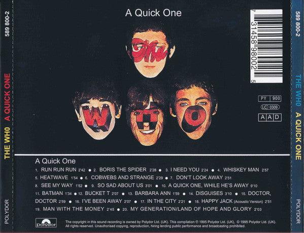 CD The Who – A Quick One