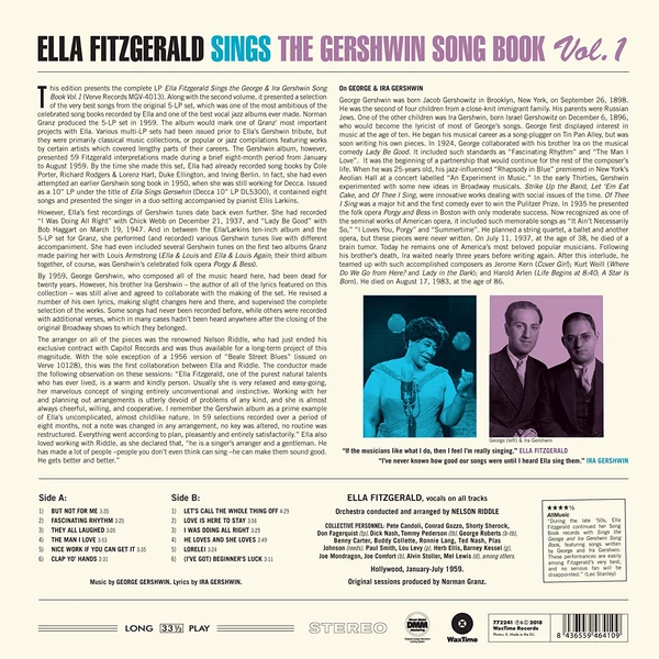 LP Ella Fitzgerald – Sings The Gershwin Songbook Vol. 1