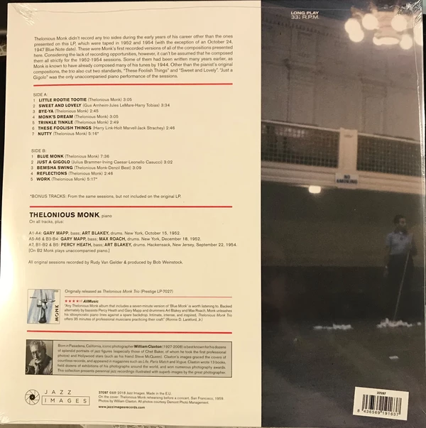 LP Thelonious Monk Trio – Reflections