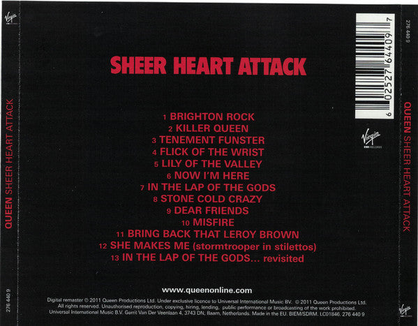 CD Queen - Sheer Heart Attack