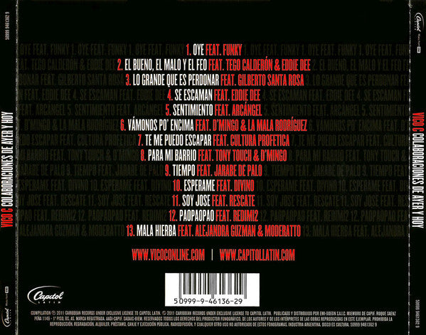 CD Vico C – Colaboraciones De Ayer Y Hoy