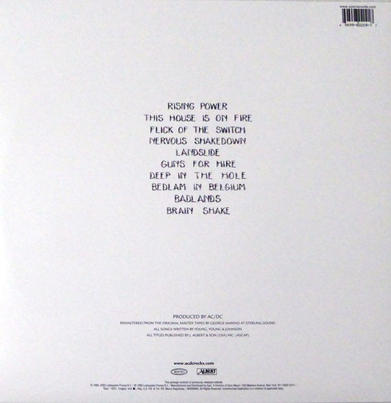 LP AC/DC – Flick Of The Switch