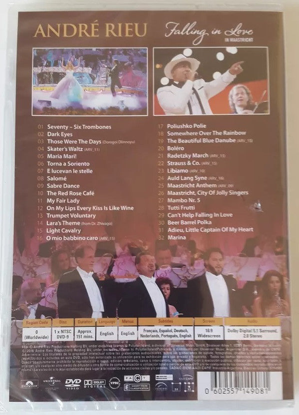 DVD André Rieu And His Johann Strauss Orchestra* – Falling In Love In Maastricht