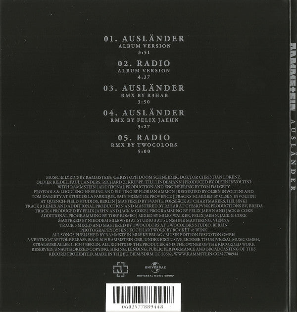 CD Rammstein - Auslander