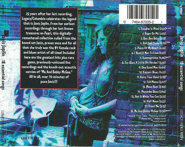 CD Janis Joplin - 18 Essential Songs