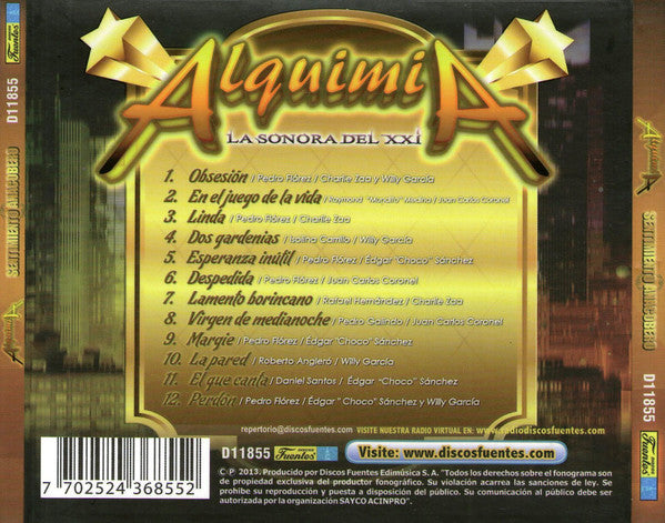 CD Alquimia La Sonora Del XXI – Sentimiento Anacobero