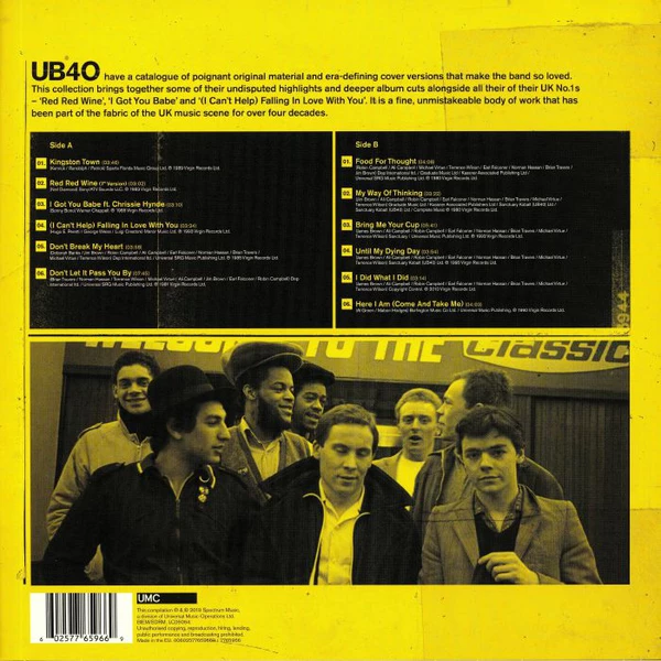 LP UB40 – Red Red Wine (The Collection)