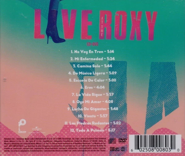 CD + DVD Alejandra Guzmán – Live At The Roxy