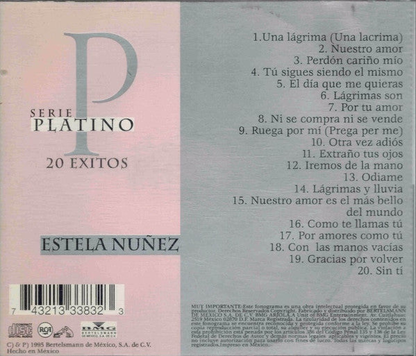 CD SERIE PLATINO 20 EXITOS / ESTELA NUÑEZ