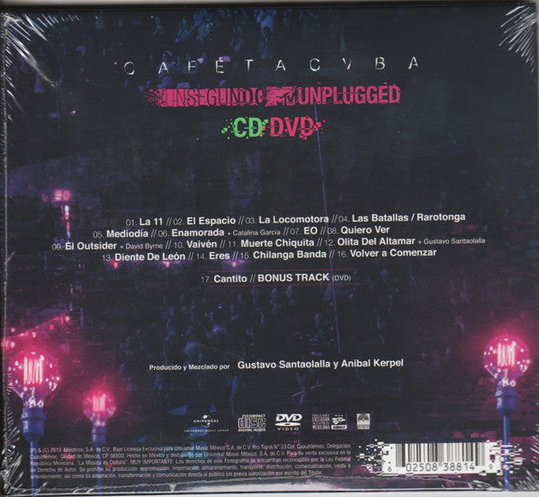 CD Cafe Tacuba - Un Segundo (MTV Unplugged)